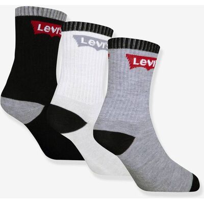 LEVIS KID'S Lote de 3 pares de meias, Batwing regular Cut da LEVI'S preto LEVIS KID'S Lote de 3 pares de meias, Batwing regular Cut da LEVI'S preto
