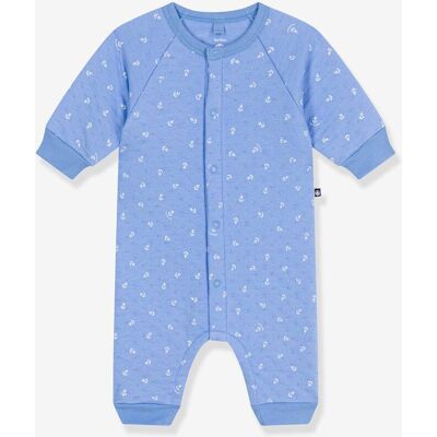 Macacão estampado com pequenas âncoras, para bebé, da PETIT BATEAU azul Macacão estampado com pequenas âncoras, para bebé, da PETIT BATEAU azul