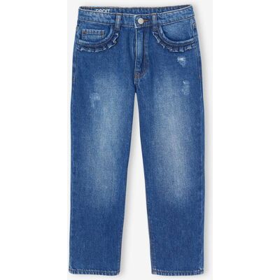 VERTBAUDET Jeans direitos, morfológicos, para menina, medida das ancas MÉDIA azul-escuro VERTBAUDET Jeans direitos, morfológicos, para menina, medida das ancas MÉDIA azul-escuro