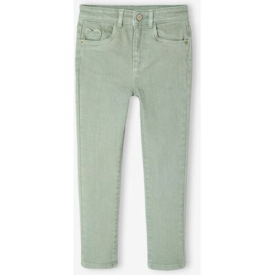 VERTBAUDET Calças slim morfológicas para menina, medida das ancas estreita verde-salva VERTBAUDET Calças slim morfológicas para menina, medida das ancas estreita verde-salva