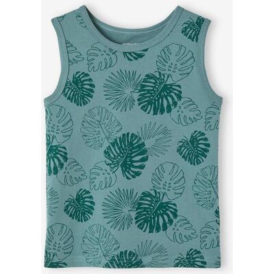 VERTBAUDET Camisola de cavas, motivos alusivos ao surf, para menino verde VERTBAUDET Camisola de cavas, motivos alusivos ao surf, para menino verde