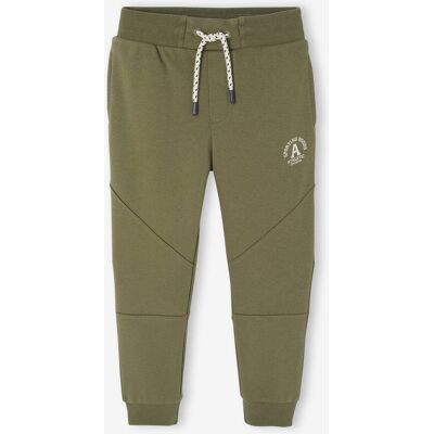 VERTBAUDET Calças jogging Athletic, para menino caqui VERTBAUDET Calças jogging Athletic, para menino caqui