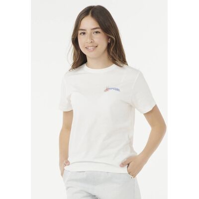 T-shirt Summer Rip Curl, para menina branco T-shirt Summer Rip Curl, para menina branco