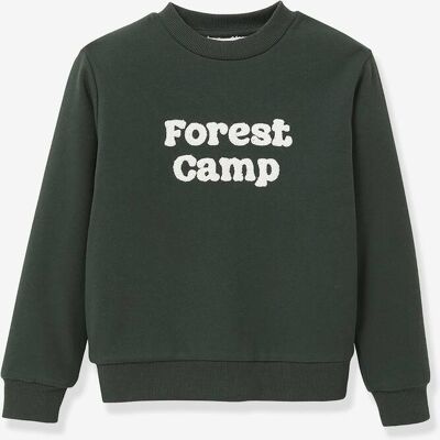 CYRILLUS Sweat com forro sherpa, para menino verde CYRILLUS Sweat com forro sherpa, para menino verde