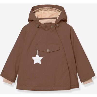 Casaco de inverno com forro polar MATWANG MINI A TURE para criança castanho Casaco de inverno com forro polar MATWANG MINI A TURE para criança castanho