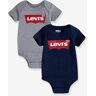 LEVIS KID'S Lote de 2 bodies de bebé, Batwin da Levi's® cinzento