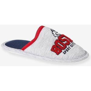 VERTBAUDET Chinelos em tecido, para criança cinza mesclado VERTBAUDET Chinelos em tecido, para criança cinza mesclado