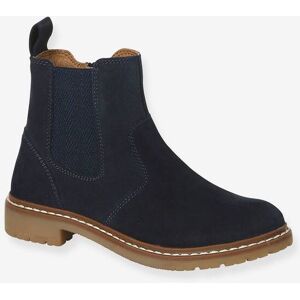 VERTBAUDET Botas Chelsea, para menino marinho VERTBAUDET Botas Chelsea, para menino marinho