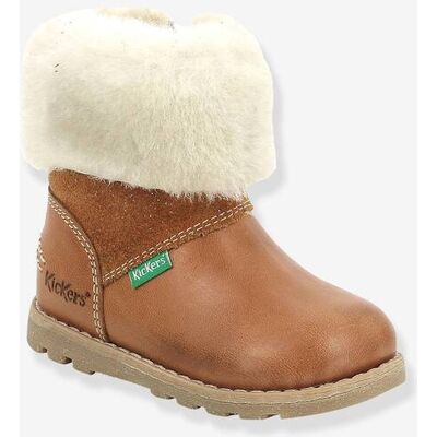 Botinhas para bebé, Nonofur da KICKERS®, especial primeiros passos caramelo Botinhas para bebé, Nonofur da KICKERS®, especial primeiros passos caramelo