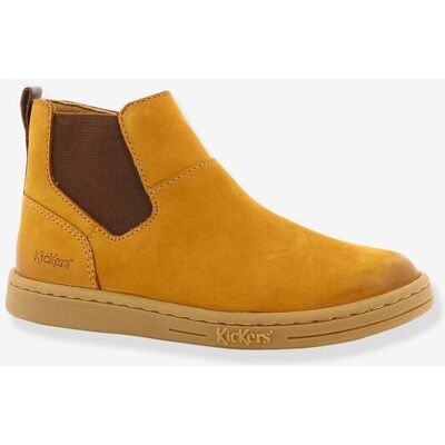 Botas em pele, para criança, Tackbo da KICKERS® caramelo Botas em pele, para criança, Tackbo da KICKERS® caramelo