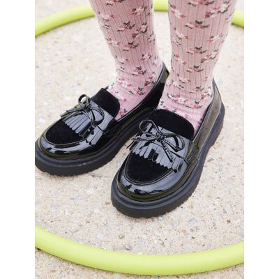 VERTBAUDET Mocassins júnior, envernizados preto VERTBAUDET Mocassins júnior, envernizados preto