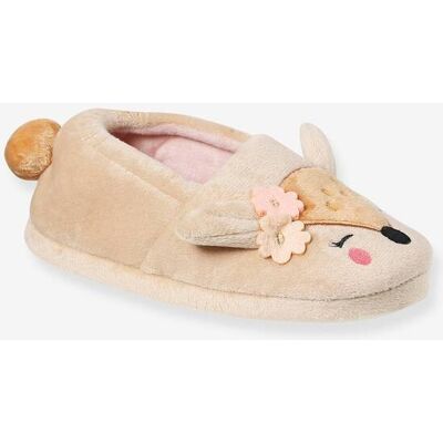 VERTBAUDET Pantufas Veado rosa-pálido VERTBAUDET Pantufas Veado rosa-pálido