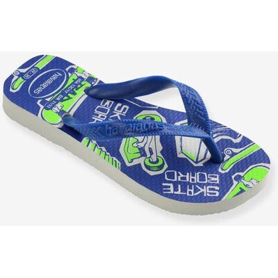 Chinelos de dedo Athletic Havaianas, para criança azul-elétrico Chinelos de dedo Athletic Havaianas, para criança azul-elétrico