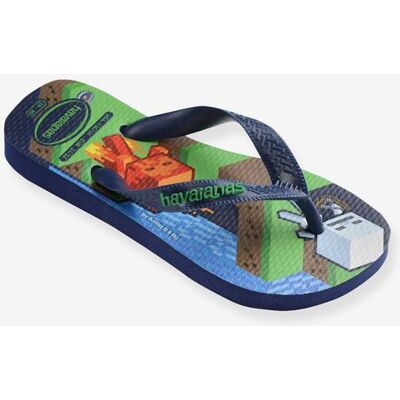 Chinelos de dedo Minecraft Havaianas, para criança verde Chinelos de dedo Minecraft Havaianas, para criança verde