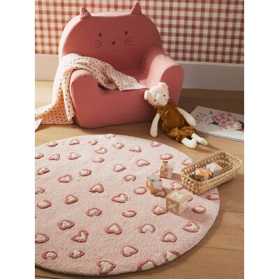 VERTBAUDET Tapete com estampado leopardo, LOVELY LÉO rosa VERTBAUDET Tapete com estampado leopardo, LOVELY LÉO rosa