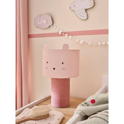 VERTBAUDET Lâmpada de mesa com cabeça de animal rosa - Lâmpada de mesa VERTBAUDET Lâmpada de mesa com cabeça de animal rosa - Lâmpada de mesa