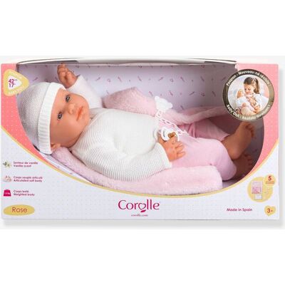COROLLE Boneca bebé recém-nascida 42 cm rosa COROLLE Boneca bebé recém-nascida 42 cm rosa