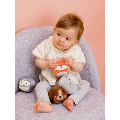 LITTLE BIG FRIENDS As Dooballs - Conjunto de 4 bolas em forma de bonecos-doudou - BABYTOLOVE multicolor LITTLE BIG FRIENDS As Dooballs - Conjunto de 4 bolas em forma de bonecos-doudou - BABYTOLOVE multicolor