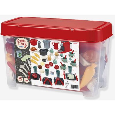 Conjunto de louça 70 peças Ecoiffier multicolor Conjunto de louça 70 peças Ecoiffier multicolor
