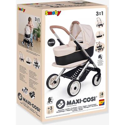 Maxi Cosi Carrinho com Alcofa 3 em 1 - SMOBY bege Maxi Cosi Carrinho com Alcofa 3 em 1 - SMOBY bege