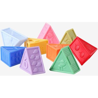 VERTBAUDET Conjunto de triângulos sensoriais para bebé multicolor VERTBAUDET Conjunto de triângulos sensoriais para bebé multicolor