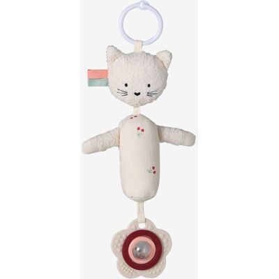 VERTBAUDET Chocalho suspenso gato para bebé vermelho VERTBAUDET Chocalho suspenso gato para bebé vermelho