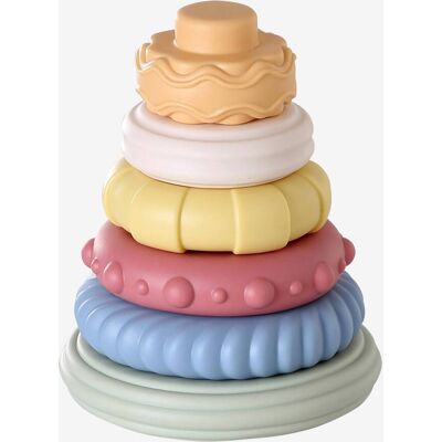 VERTBAUDET Pirâmide sensorial para empilhar multicolor VERTBAUDET Pirâmide sensorial para empilhar multicolor