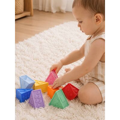 VERTBAUDET Conjunto de triângulos sensoriais para bebé multicolor VERTBAUDET Conjunto de triângulos sensoriais para bebé multicolor