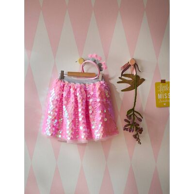 VERTBAUDET Jupon de fantasia + coroa rosa VERTBAUDET Jupon de fantasia + coroa rosa