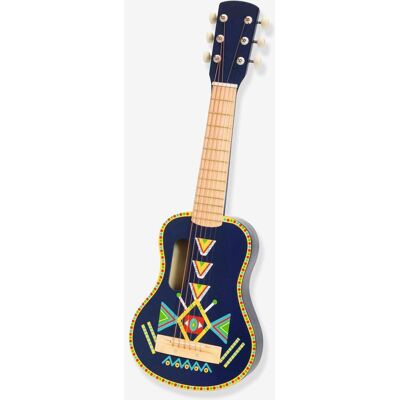 Guitarra com 6 cordas metálicas, Animambo da DJECO azul Guitarra com 6 cordas metálicas, Animambo da DJECO azul