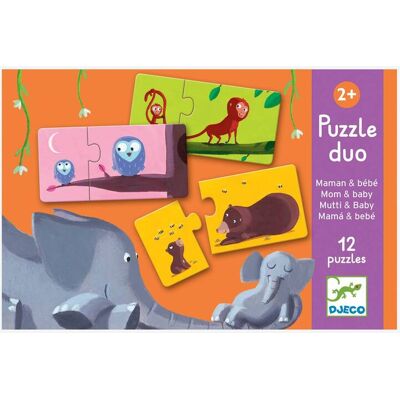 Puzzle Mamã e Bebé, da DJECO multicolor Puzzle Mamã e Bebé, da DJECO multicolor