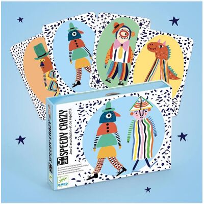 Jogo de cartas Speedy Crazy DJECO branco Jogo de cartas Speedy Crazy DJECO branco