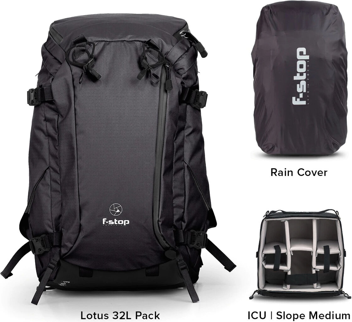 F-STOP Mochila Lotus 32L Essentials Bundle Antracite