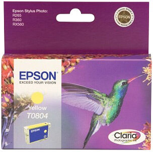 Epson Tinteiro T0804 Amarelo Stylus Foto R265/360 RX560/585