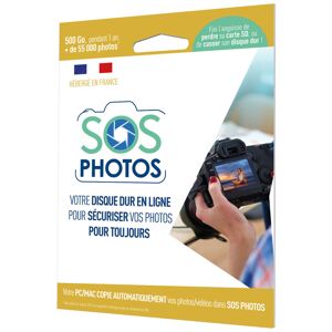 SOS PHOTOS Software de Armazenamento Cloud 500GO