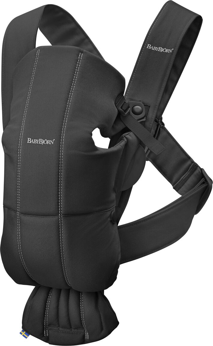 Babybjorn Porta-bebé mini coton 21056   Preto