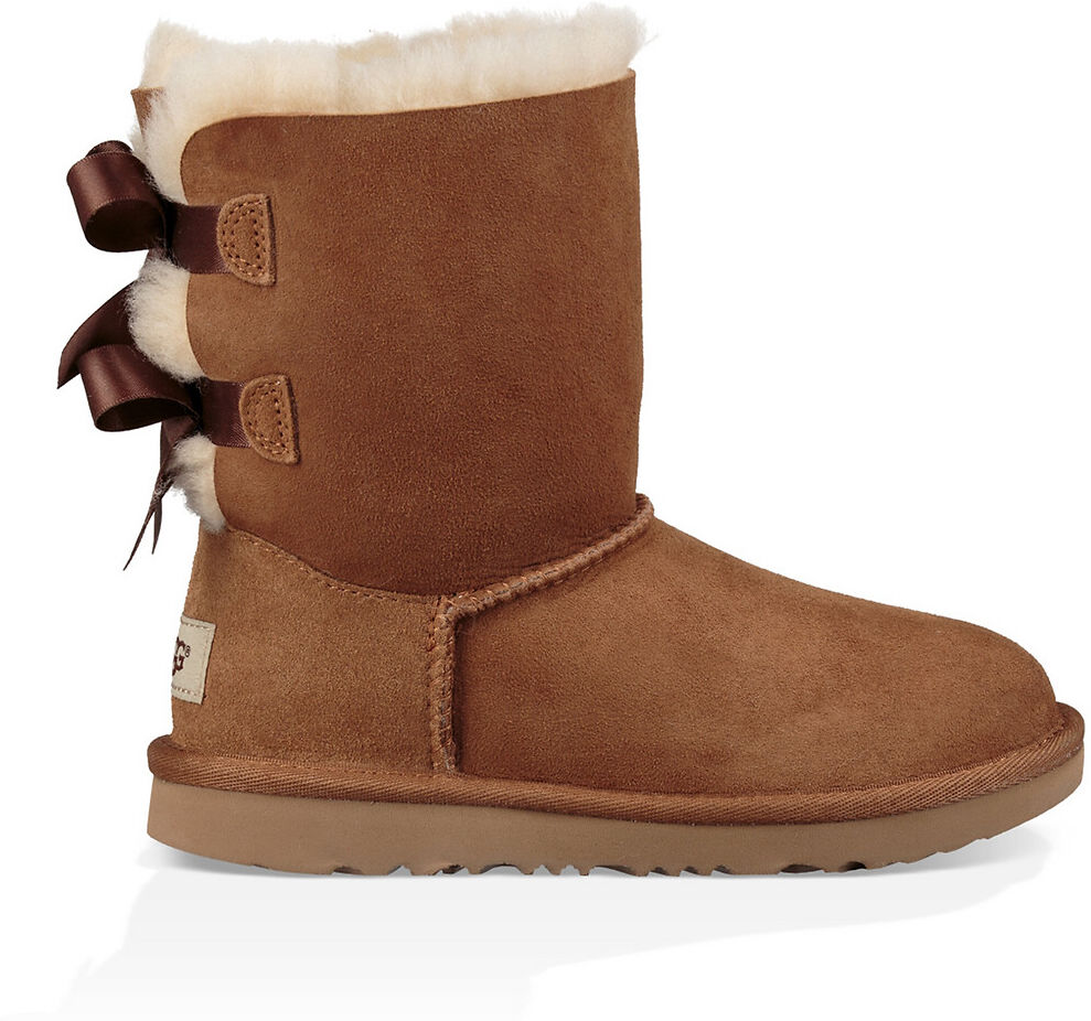 Ugg Botas em pele, Bailey Bow II   castanho