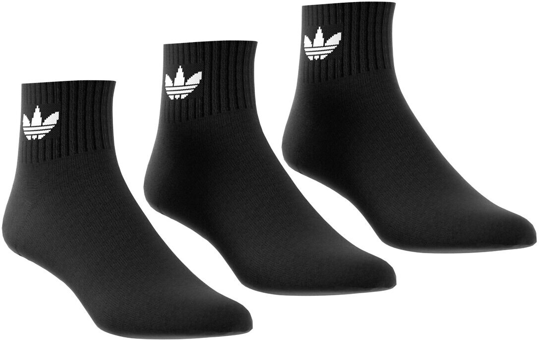 Adidas Originals Lote de 3 pares de meias curtas   Preto