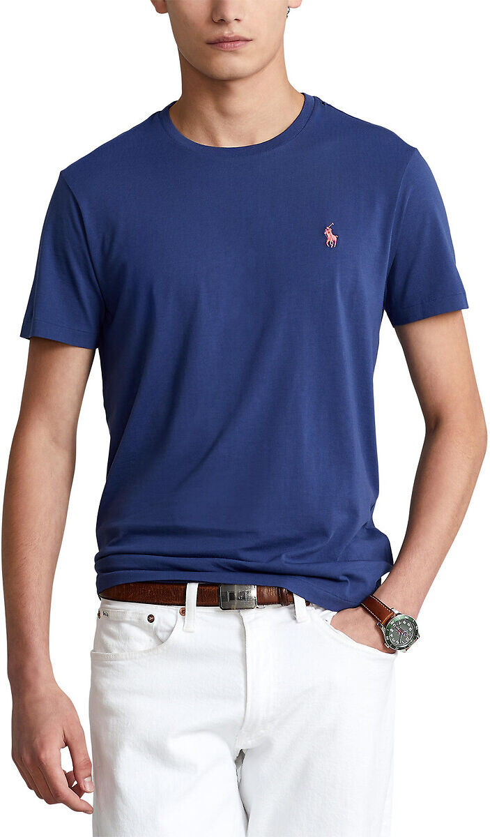 Polo Ralph Lauren T-shirt de gola redonda, em jersey de algodão   Marinho