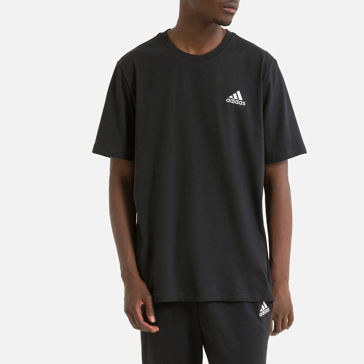 Adidas Performance T-shirt de mangas curtas, logótipo pequeno   Preto