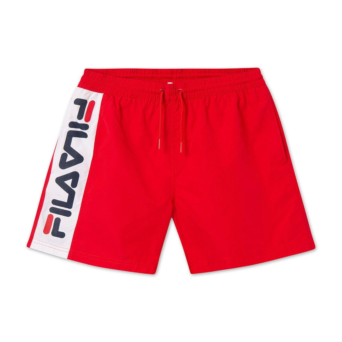 Fila Calções de banho com logótipo, Hitomi   Vermelho