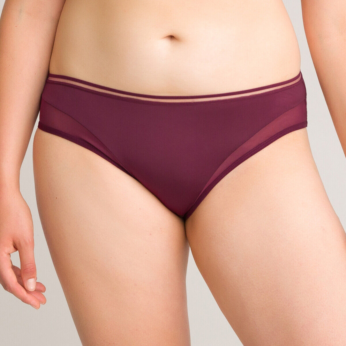 La Redoute Collections Cuecas em malha, La Microfibre   bordeaux