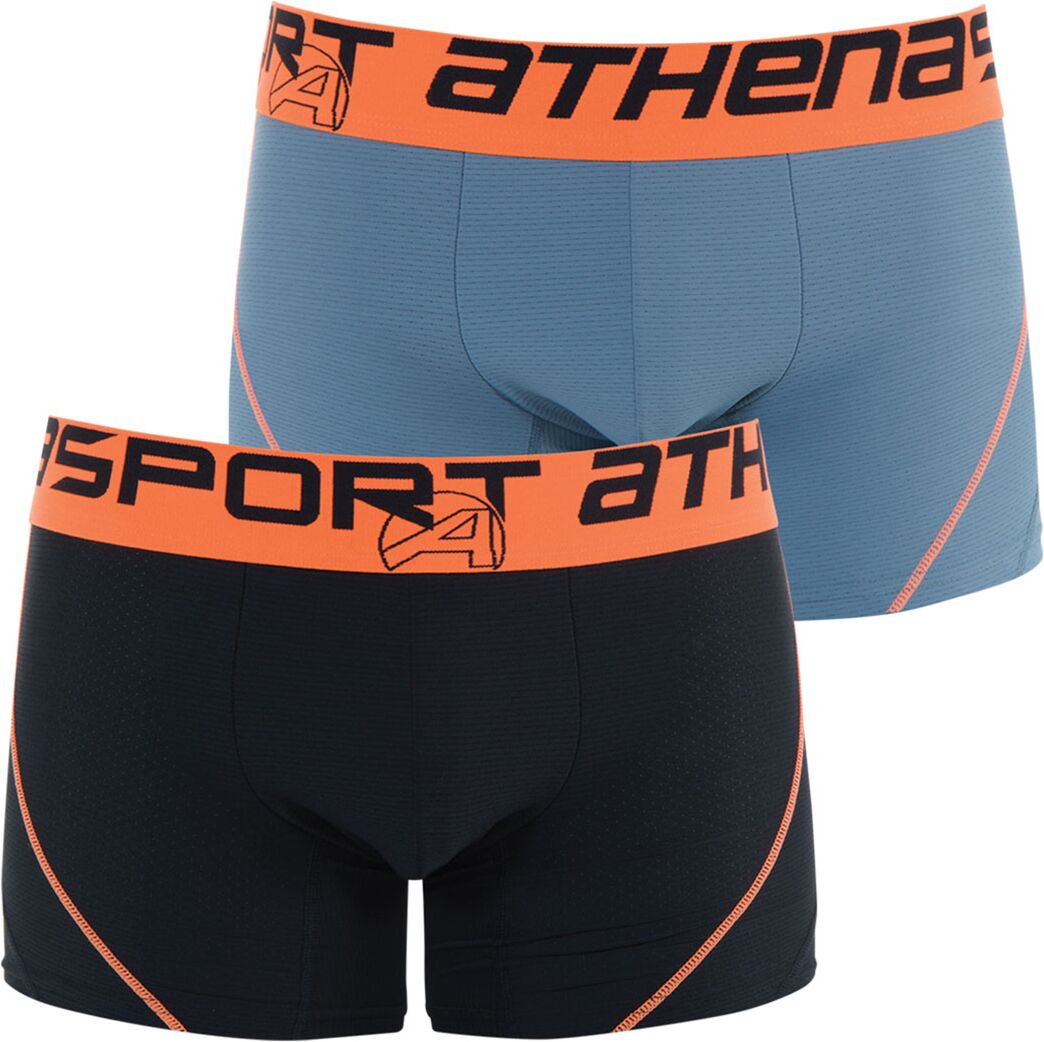 Athena Lote de 2 boxers, Air Performance   preto + antracite