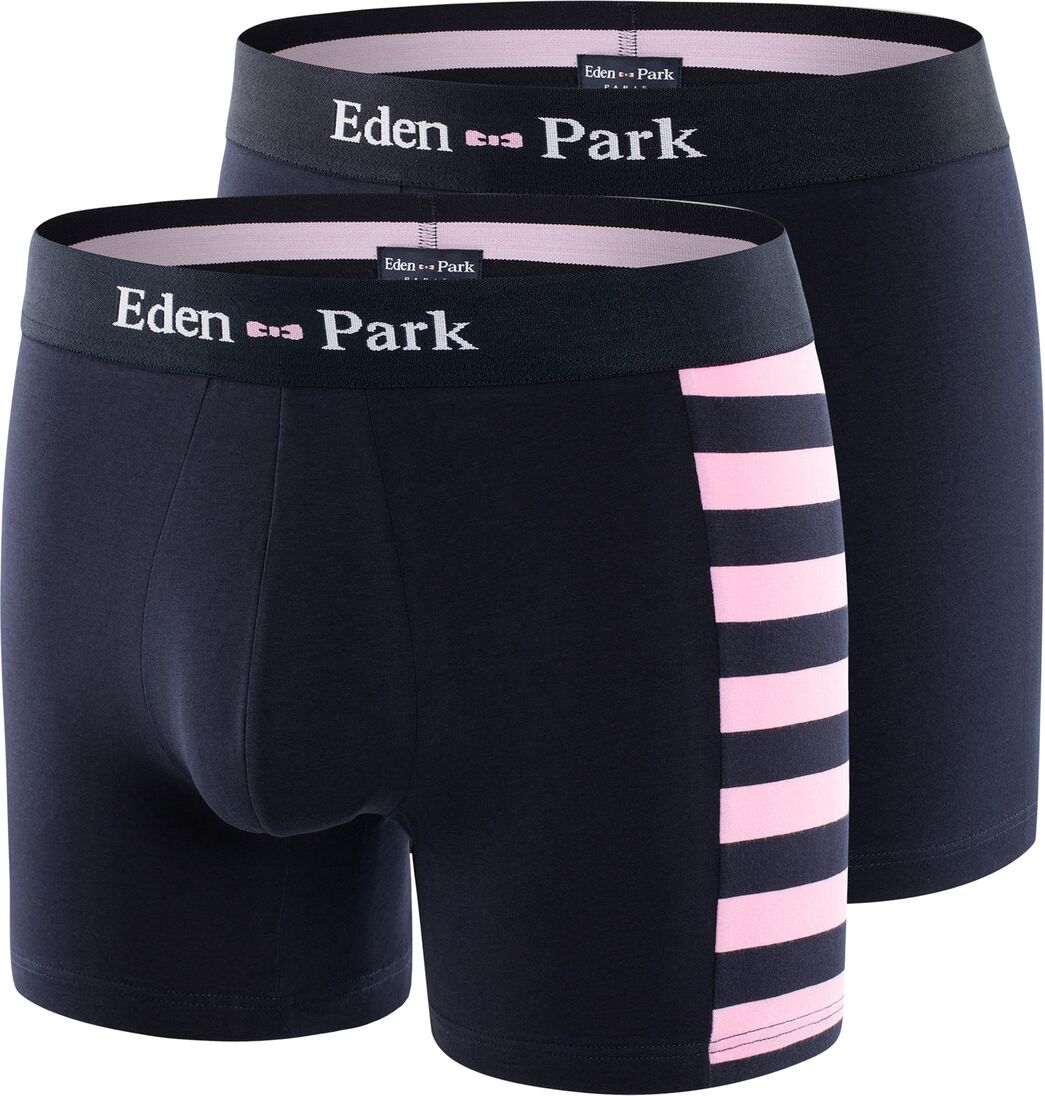 Eden Park Lote de 2 boxers   marinho  + rosa