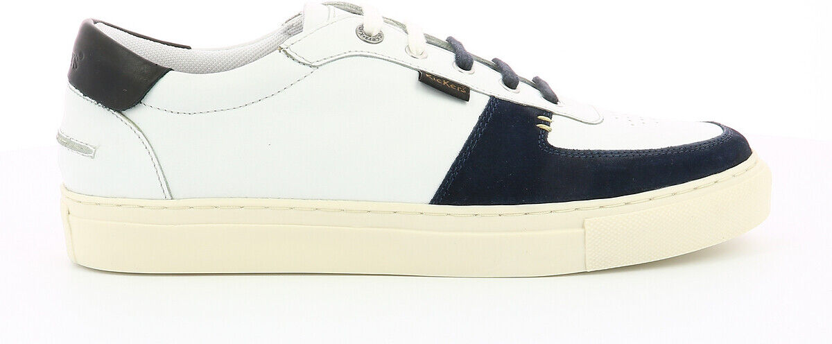 Kickers Sapatilhas em pele Sniklan   branco/azul marinho