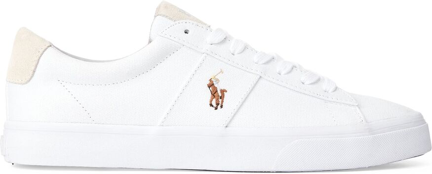 Polo Ralph Lauren Sapatilhas em tecido, Sayer   Branco