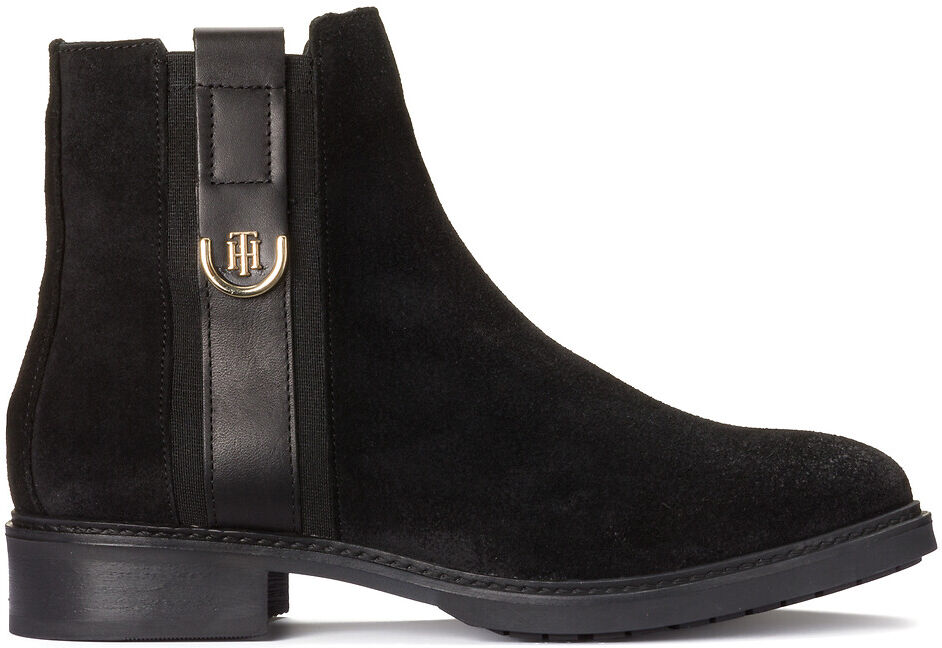 Tommy Hilfiger Botas em camurça, TH   Preto