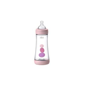 Chicco Biberon, anti colic, flux lent, Chicco, roz, +4 luni, 300 ml
