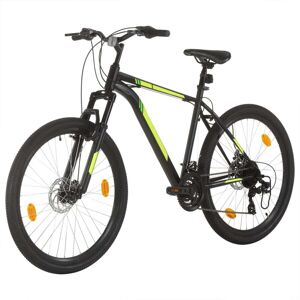 vidaXL Bicicletă montană cu 21 viteze, roată 27,5 inci, negru, 50 cm