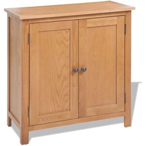 vidaXL Solid Oak Wood Sideboard Brown Storage Organiser Cupboard Cabinet Chest